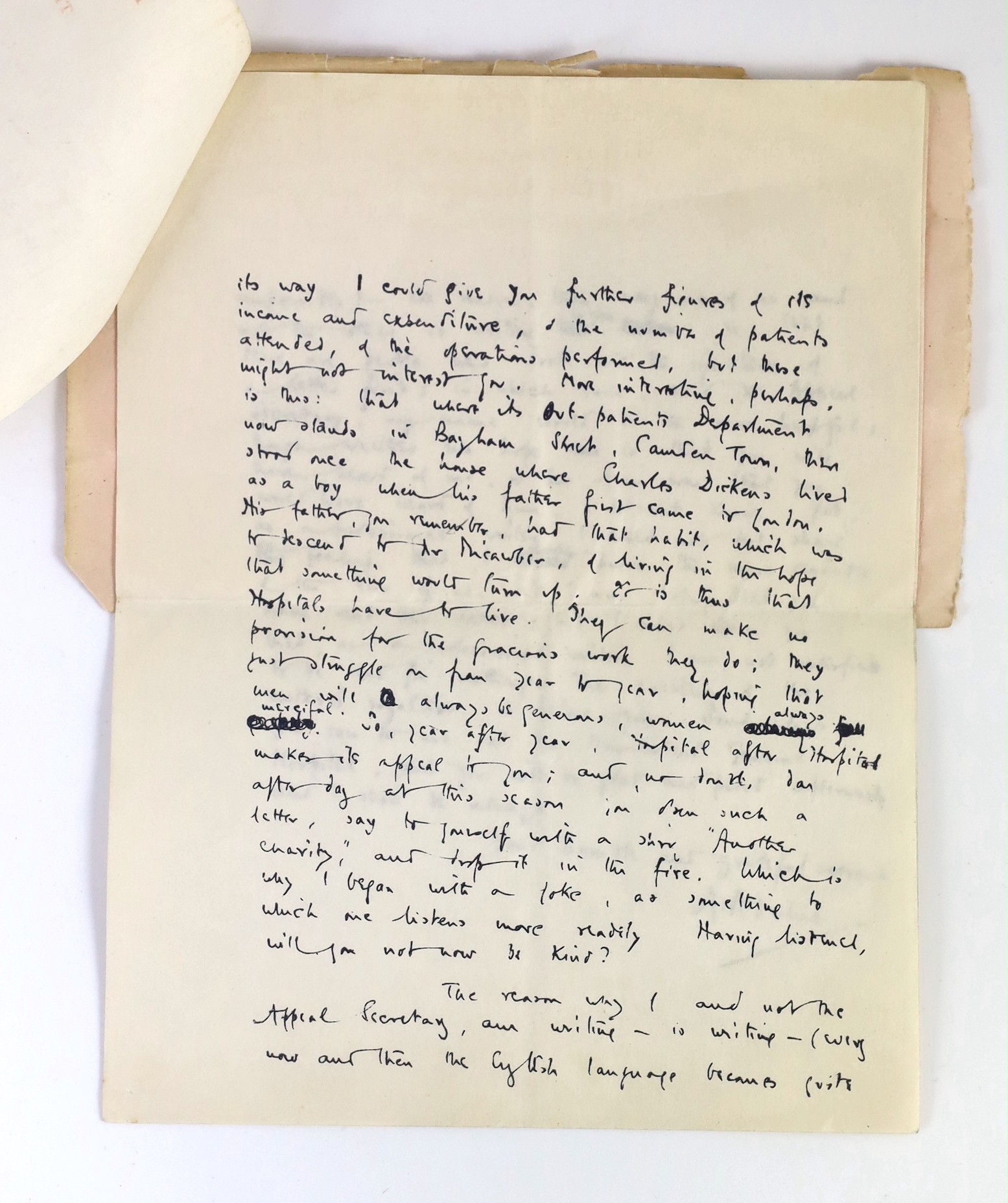 Milne, Alan Alexander (1882-1956) - An a/l, 3pp. 8vo, dated December 1927, from 13, Mallord Street, Chelsea, to an unnamed recipient, ‘’I expect you know the story of the man who took his friend to the bar, and said, wit